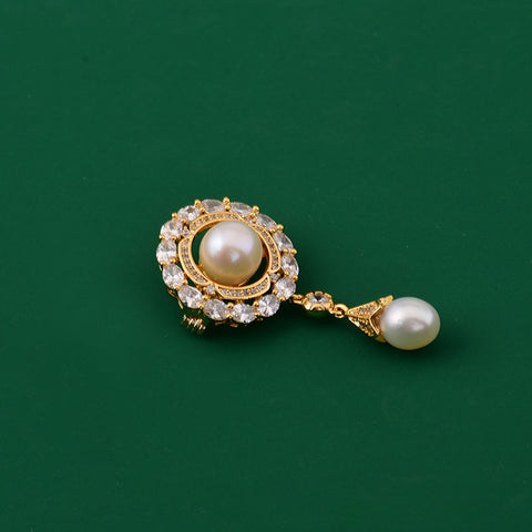 Vintage Light Luxury Natural Pearl High-end Brooch