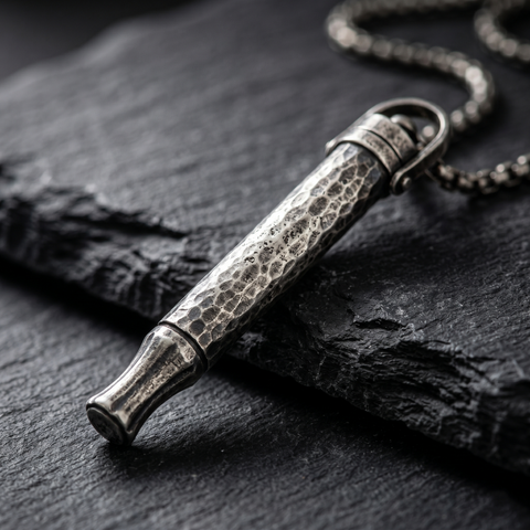 The New Zen Anchor: Vintage Mindful Breathing Necklace for Anxiety Relief