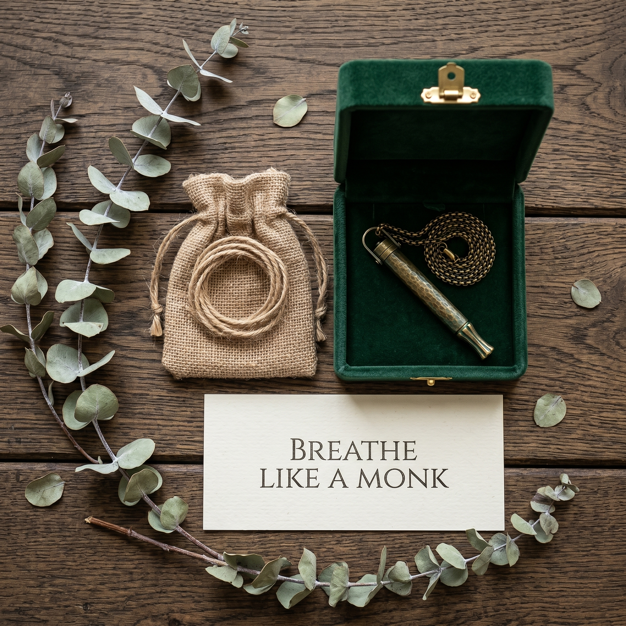 The New Zen Anchor: Vintage Mindful Breathing Necklace for Anxiety Relief