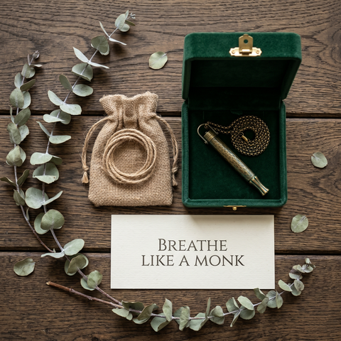 The New Zen Anchor: Vintage Mindful Breathing Necklace for Anxiety Relief