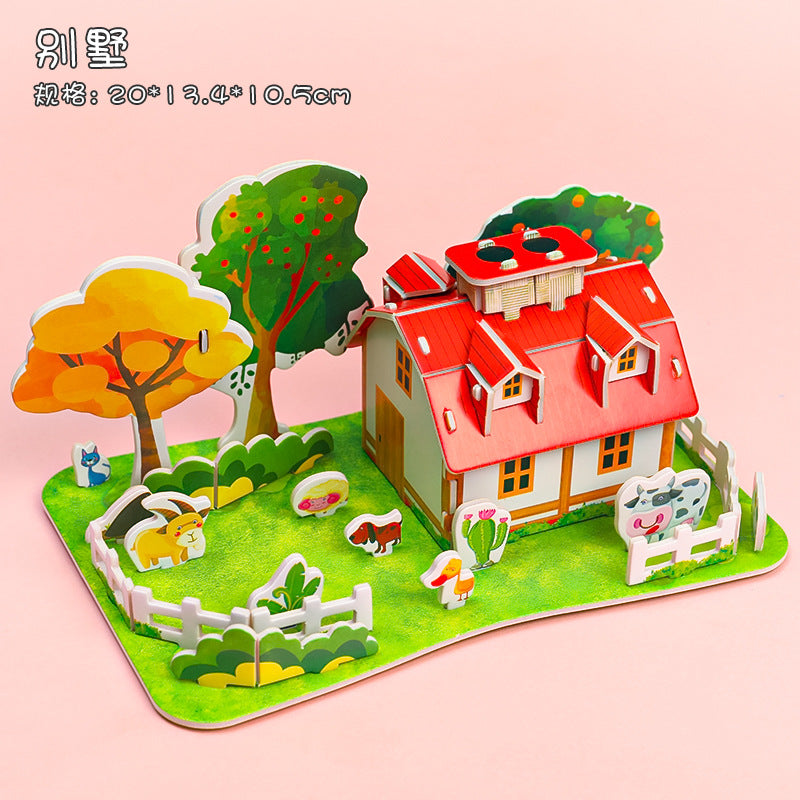 3D Puzzle DIY Handmade Puzzle Cards
