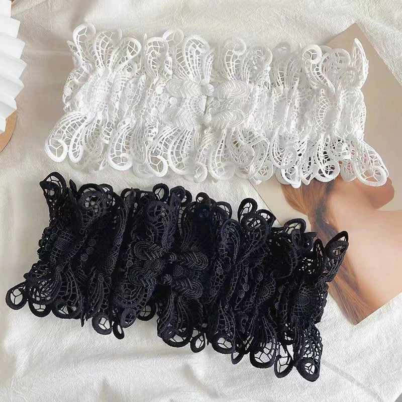 Lace Openwork Design, Women's Tie-up Extra Wide Waist Belt