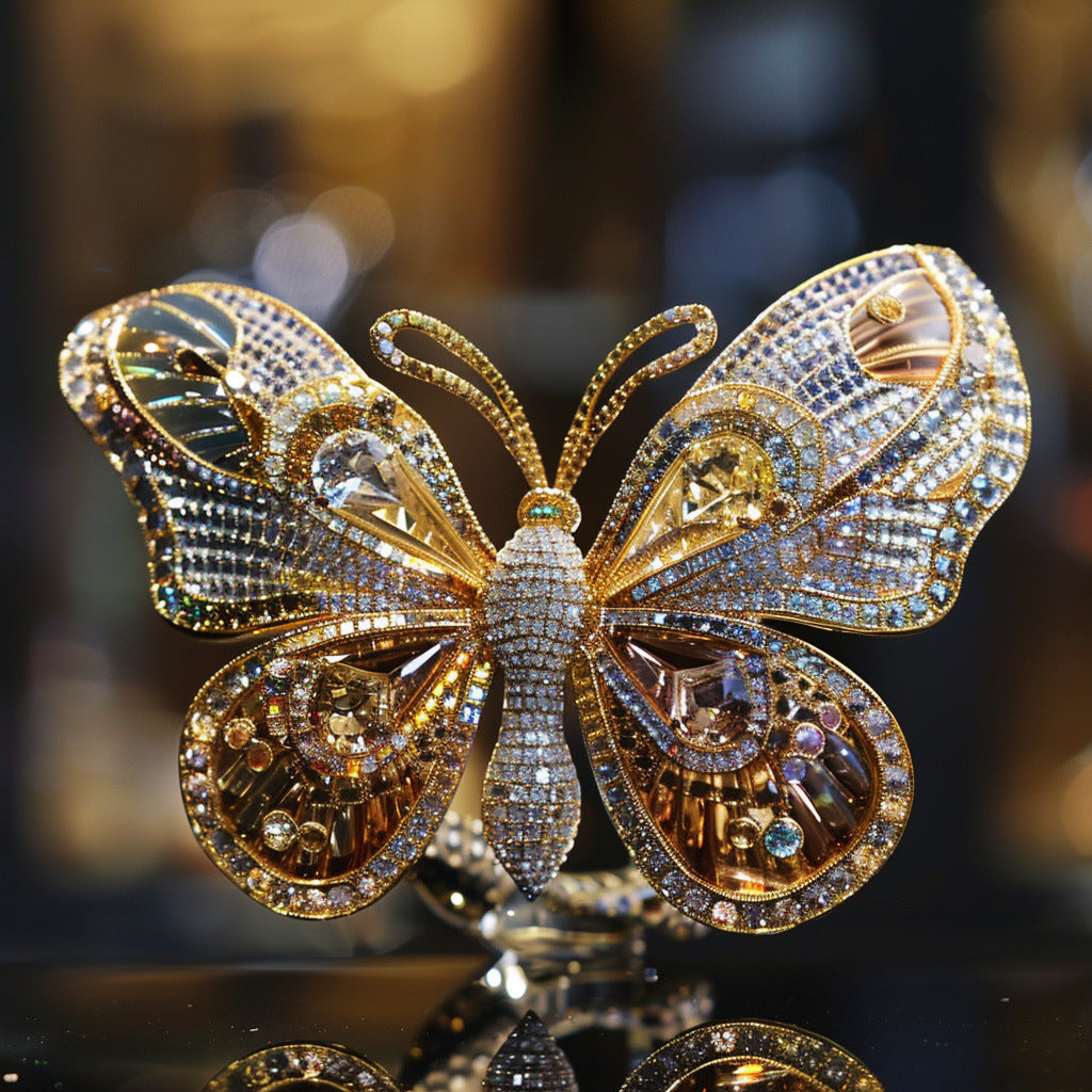 Bourne High-end Butterfly Brooch