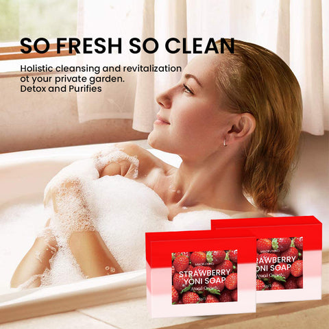 Handmade Strawberry Private Soap Essential Oil Soap