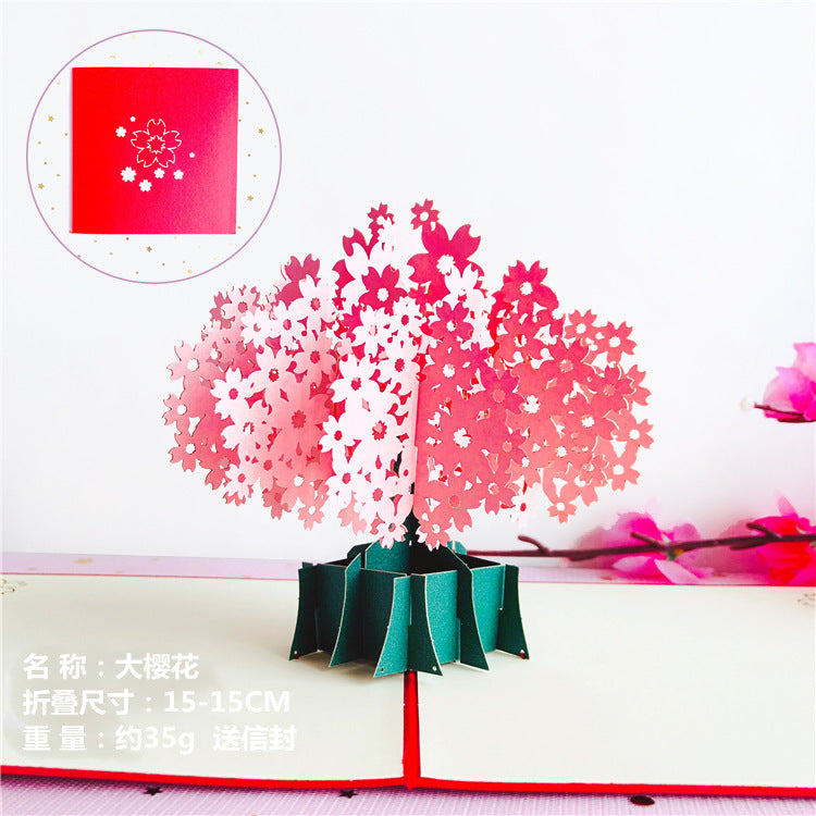 Sunflower 3D Creative Bouquet Stereo Greeting Card