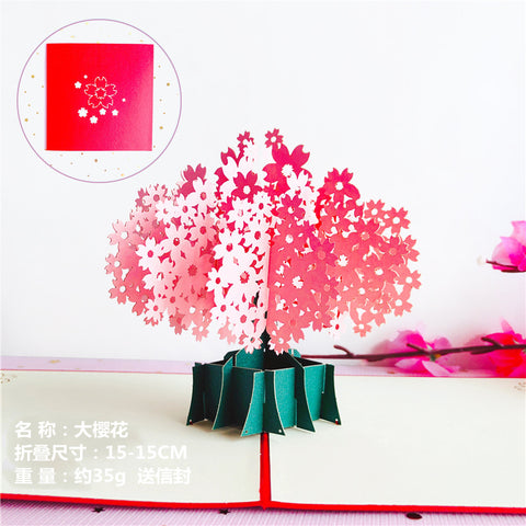 Sunflower 3D Creative Bouquet Stereo Greeting Card