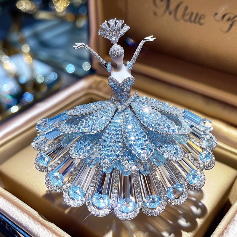 Sweet Princess Cute Ballerina Girl Brooch