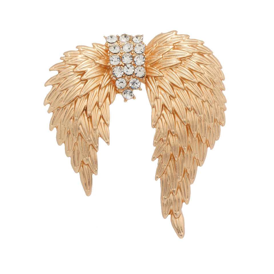 Vintage Angel Wings Feather Brooch