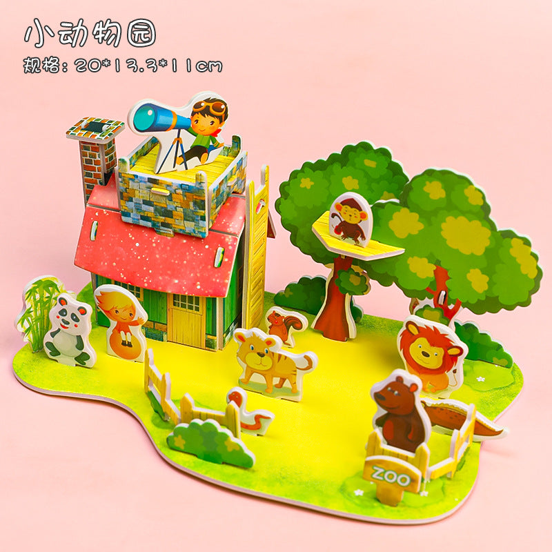 3D Puzzle DIY Handmade Puzzle Cards