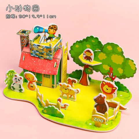 3D Puzzle DIY Handmade Puzzle Cards