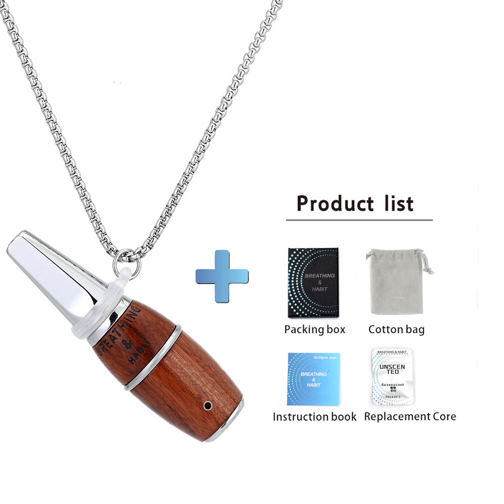 Woodland Pause Wooden Aroma Breathing Necklace