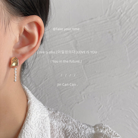 Baroque Shaped Freshwater Pearl Earrings