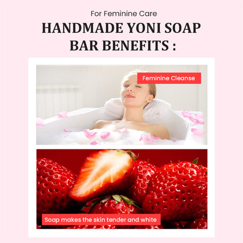 Handmade Strawberry Private Soap Essential Oil Soap