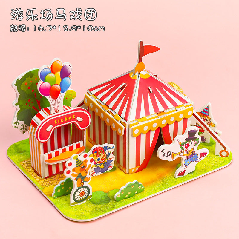 3D Puzzle DIY Handmade Puzzle Cards