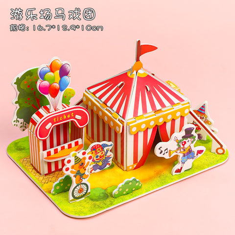 3D Puzzle DIY Handmade Puzzle Cards