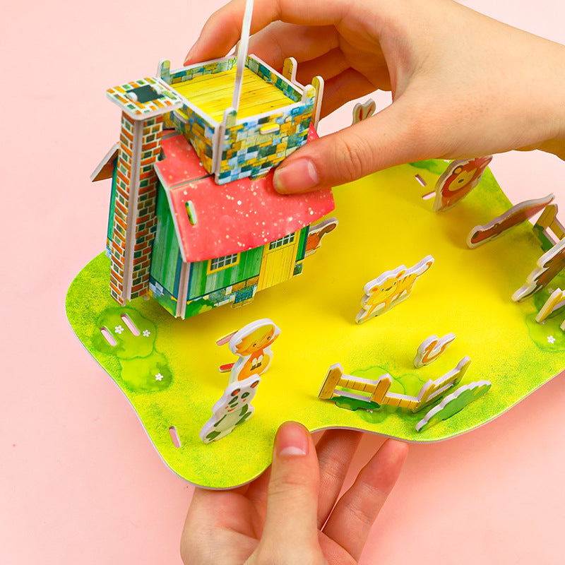 3D Puzzle DIY Handmade Puzzle Cards