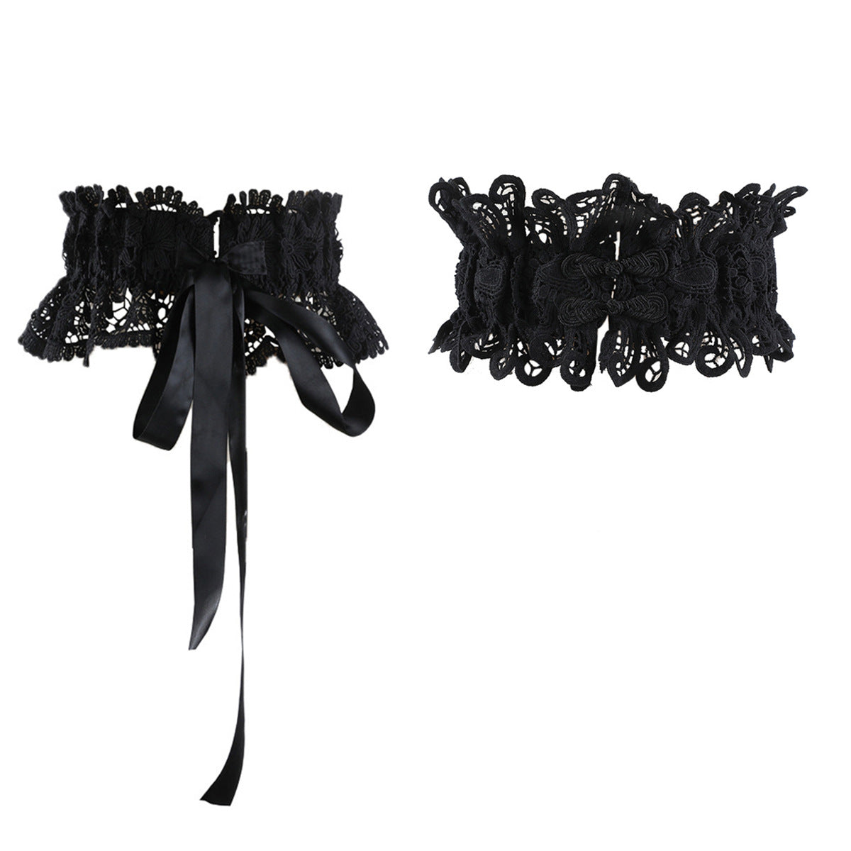 Lace Openwork Design, Women's Tie-up Extra Wide Waist Belt