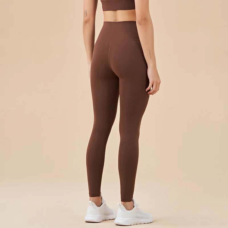 Nylon Winter Warm Invisible Waist Pocket Soft Elastic High Waist Leggings