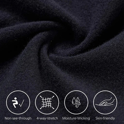 Fleece Lined High Waisted Warm Winter Yoga Pants for Women Thermal Running Workout Black Leggings
